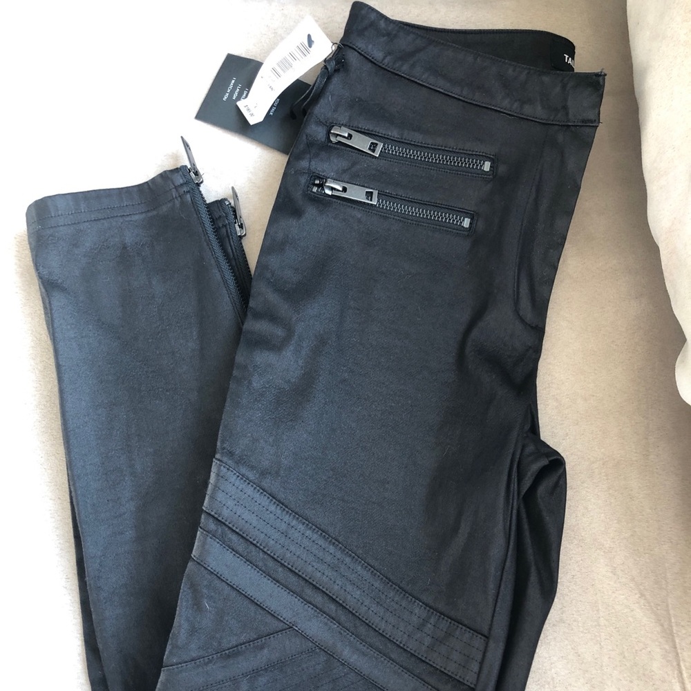 NWT Aritzia black leather pants, size 2